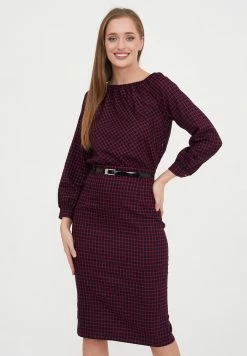 Madam-T KALIPSA - Robe Fourreau - Blau/rot