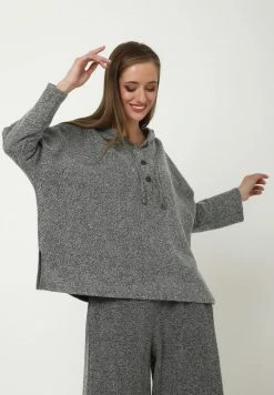 Madam-T ROCHEL - Sweat à Capuche - Schwarz Weiß -Madam-T Soldes 2022 a5acef585a15422b9af5a8948b72ee0a