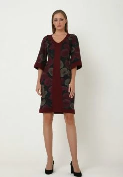 Madam-T REINA - Robe Fourreau - Dark Red