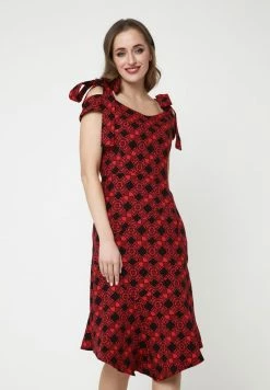 Madam-T Robe De Jour - Schwarz Rot