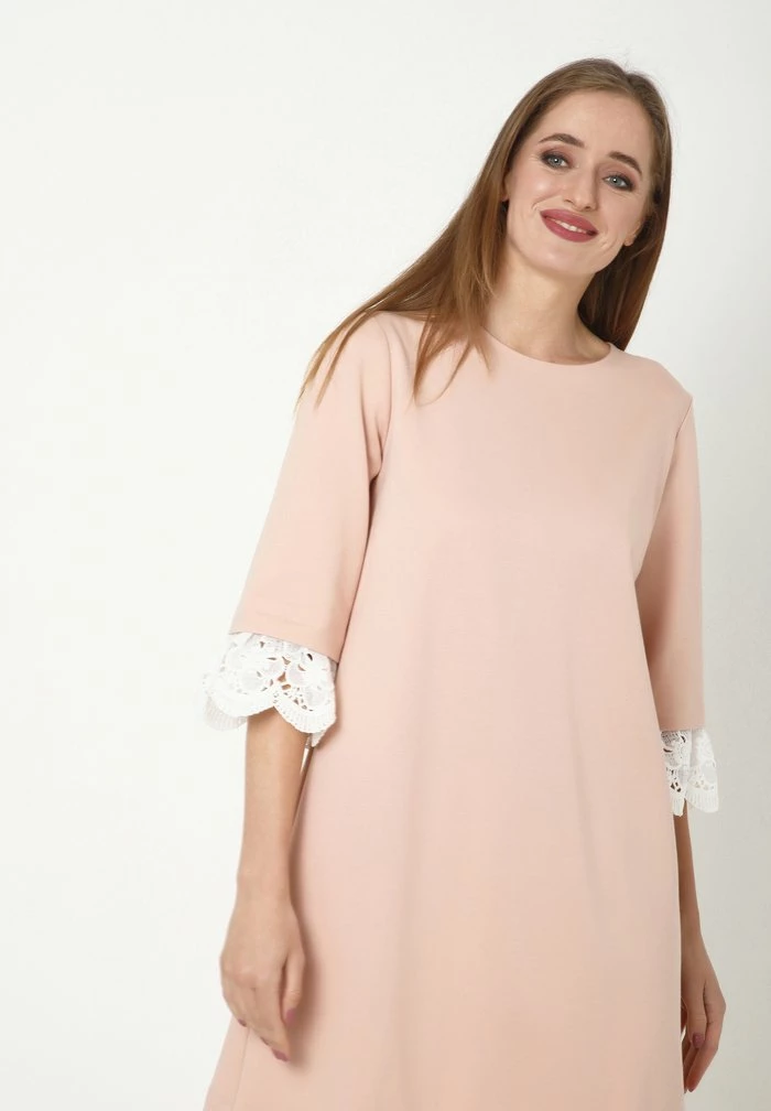 Madam-T MERIKANA - Robe De Jour - Pfirsich 4 Madam-T MERIKANA - Robe De Jour - Pfirsich – Image 4