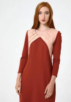 Madam-T Robe De Jour - Terrakotta, Pfirsich -Madam-T Soldes 2022 a6b6ed3c57b24a1989bc1cd3818474ab