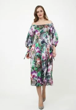 Madam-T ANTONELLA - Robe De Jour - Grau/lila