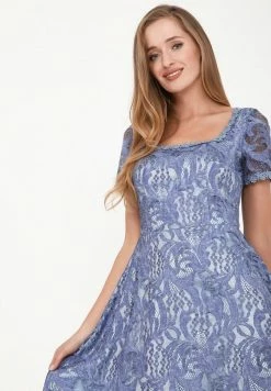 Madam-T Robe De Soirée - Indigo -Madam-T Soldes 2022 a83bba2761aa409da0fe21d292e89210