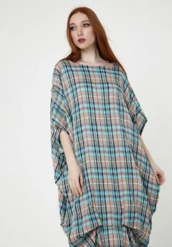 Madam-T Robe De Jour - Sandfarben Hellblau -Madam-T Soldes 2022 a85bc9129e8044f49f09a390ed294cfd