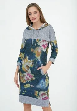 Madam-T VEGETA - Robe De Jour - Blau/mezzello