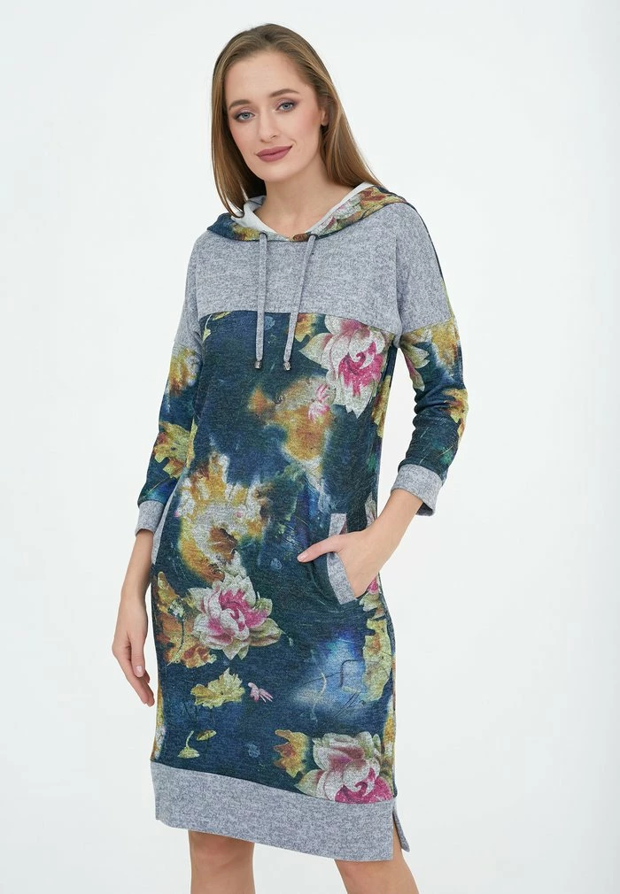 Madam-T VEGETA - Robe De Jour - Blau/mezzello 1 Madam-T VEGETA - Robe De Jour - Blau/mezzello