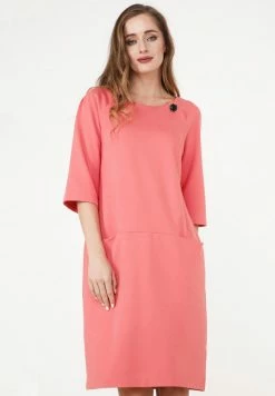 Madam-T Robe En Jersey - Koralle