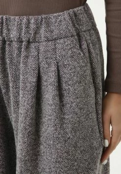 Madam-T TRESSA - Pantalon Classique - Schwarz/ Lila -Madam-T Soldes 2022 a925139505094c6eb7d5d11355c99382