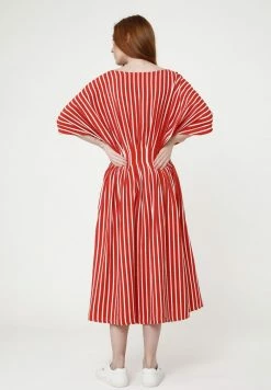 Madam-T Robe De Jour - Terrakotta, Weiß -Madam-T Soldes 2022 a93562142df048c5a06965d7d140809b