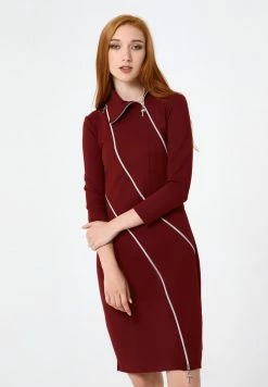 Madam-T MODERN - Robe Fourreau - Weinrot -Madam-T Soldes 2022 a98902c2edfb4b95b381f38ae1795204