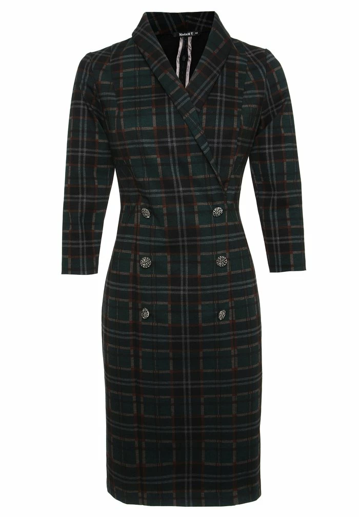 Madam-T KONTATA - Robe Fourreau - Schwarz Grün 7 Madam-T KONTATA - Robe Fourreau - Schwarz Grün – Image 7