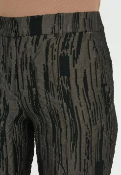 Madam-T MARIO - Pantalon Classique - Schwarz/khaki -Madam-T Soldes 2022 aa1c8329759d4535957b5e1d7b0e77b0