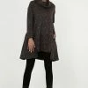 Madam-T SHELBY - Robe Pull - Dunkelgrau Rot