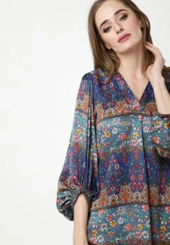 Madam-T EUSTACE - Blouse - Blau Rot 10 Madam-T EUSTACE - Blouse - Blau Rot -Madam-T Soldes 2022 ab7ebd50e16044958286c86192d660ec