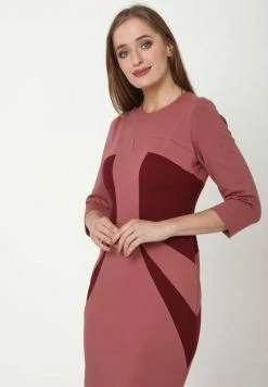 Madam-T AMINA - Robe Fourreau - Rosa, Weinrot -Madam-T Soldes 2022 ab9ca30998824fd494dfae1dc803a7f9