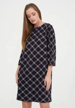 Madam-T MELANICA - Robe De Jour - Blau/birkhite -Madam-T Soldes 2022 abcabb68237f4257be82ae23264414a6