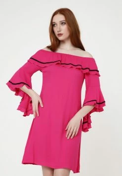 Madam-T SALLY - Robe De Jour - Fuchsie -Madam-T Soldes 2022 ac1bf48a0cf64e89b8a4b03aeb17daa6