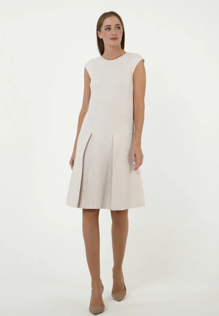 Madam-T GASCONA - Robe De Jour - Creme 2 Madam-T GASCONA - Robe De Jour - Creme – Image 2