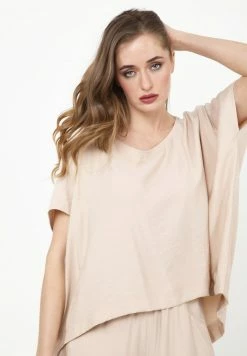 Madam-T SHARON - T-shirt Basique - Beige -Madam-T Soldes 2022 ac33b9975ebb4a5e8465019f80118fae