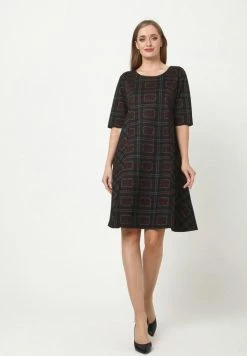 Madam-T ASIDA - Robe En Jersey - Weinrot, Grün