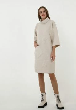 Madam-T PELAGEYA - Robe De Jour - Creme -Madam-T Soldes 2022 ac5772458d81401d90982378040e2346