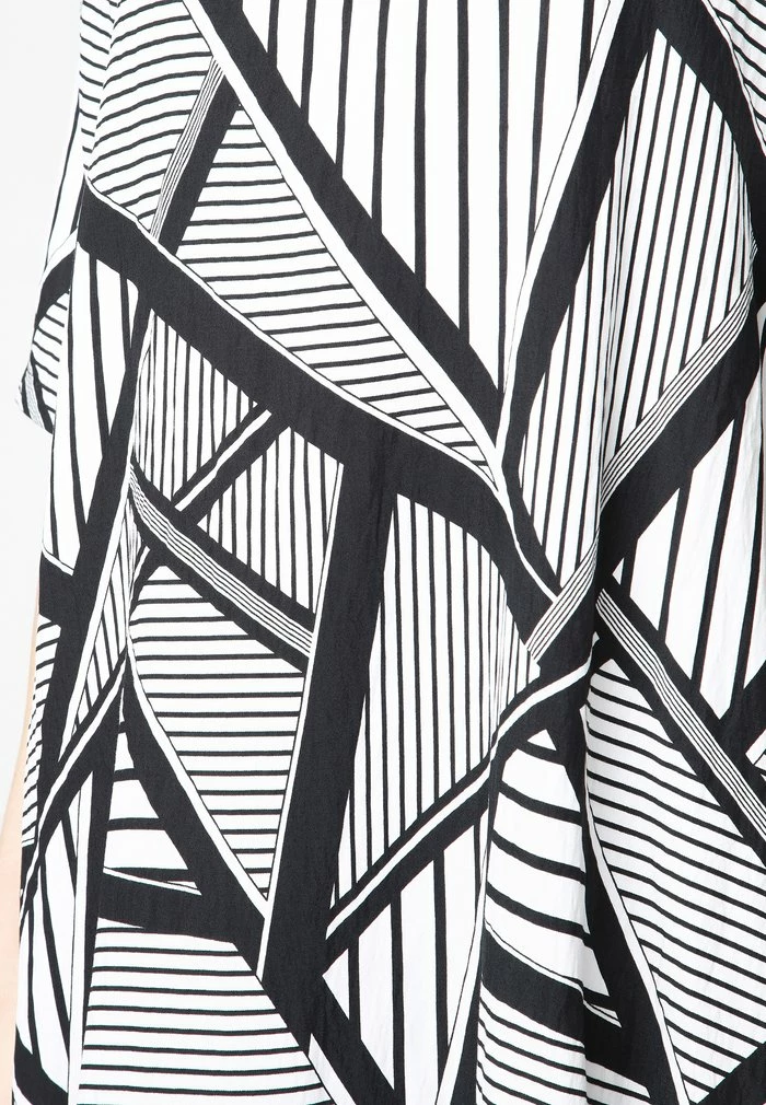 Madam-T ADELINARA - Robe Longue - Schwarz/ Weiß 7 Madam-T ADELINARA - Robe Longue - Schwarz/ Weiß – Image 7