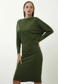 Madam-T GERA - Robe Fourreau - Khakifarben -Madam-T Soldes 2022 ad9a4c50b07d4624ad404a692db65f4b