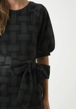 Madam-T Robe Fourreau - Grau, Weinrot -Madam-T Soldes 2022 adb3e6b25eab4428904c82b5260e1be7