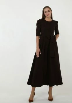 Madam-T ANGE - Robe Longue - Braun -Madam-T Soldes 2022 ae0b88ddd9334f1187eac3f89f2c313c