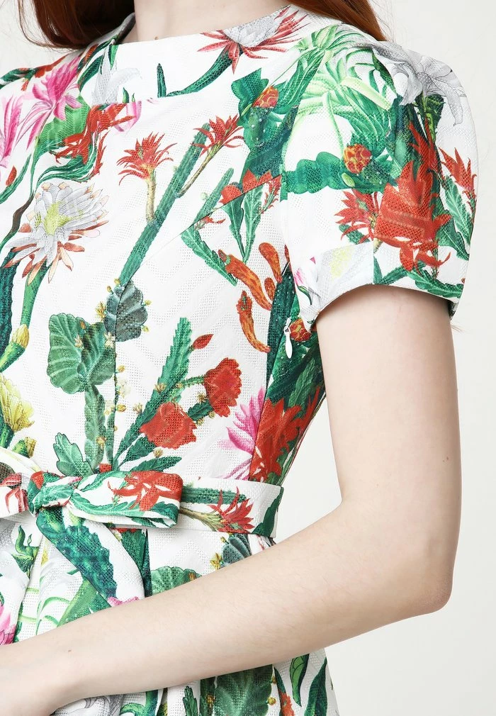 Madam-T RETRONA - Robe De Jour - Weiß Grün 6 Madam-T RETRONA - Robe De Jour - Weiß Grün – Image 6