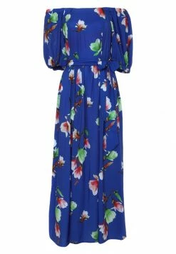Madam-T KAMEYA - Robe Longue - Indigo/rot -Madam-T Soldes 2022 aece4aad888c426d87106c46e8ff44f5