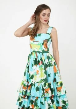 Madam-T Robe De Jour - Weiß, Hellblau -Madam-T Soldes 2022 af18d0237a0047ccad75d6d8dfa2e4b7