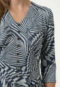 Madam-T DAISY - Robe De Jour - Grau/ Blau -Madam-T Soldes 2022 af45cf62623e42d38d8cdf292b95fcbe