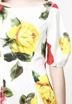 Madam-T Robe De Jour - Weiß, Gelb -Madam-T Soldes 2022 af68ca32828246a1b01fb0483c4c4c2f