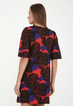 Madam-T LIANA - Robe De Jour - Koralle, Schwarz -Madam-T Soldes 2022 af74e548317440ff8448706a79bd9505