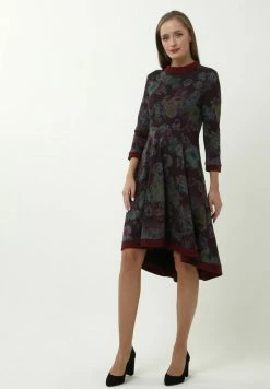 Madam-T SAMBRA - Robe De Jour - Wein Rot, Grün -Madam-T Soldes 2022 af80ffb42aed4231beed6b98c9c8d252