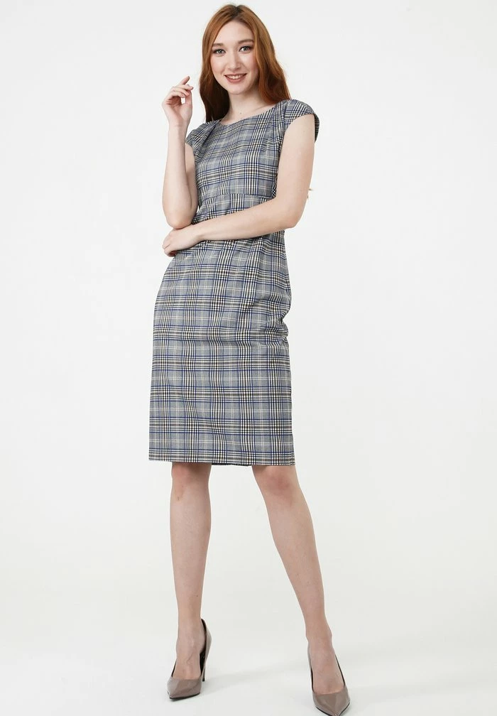 Madam-T MUTALA - Robe Fourreau - Grau Indigo 2 Madam-T MUTALA - Robe Fourreau - Grau Indigo – Image 2