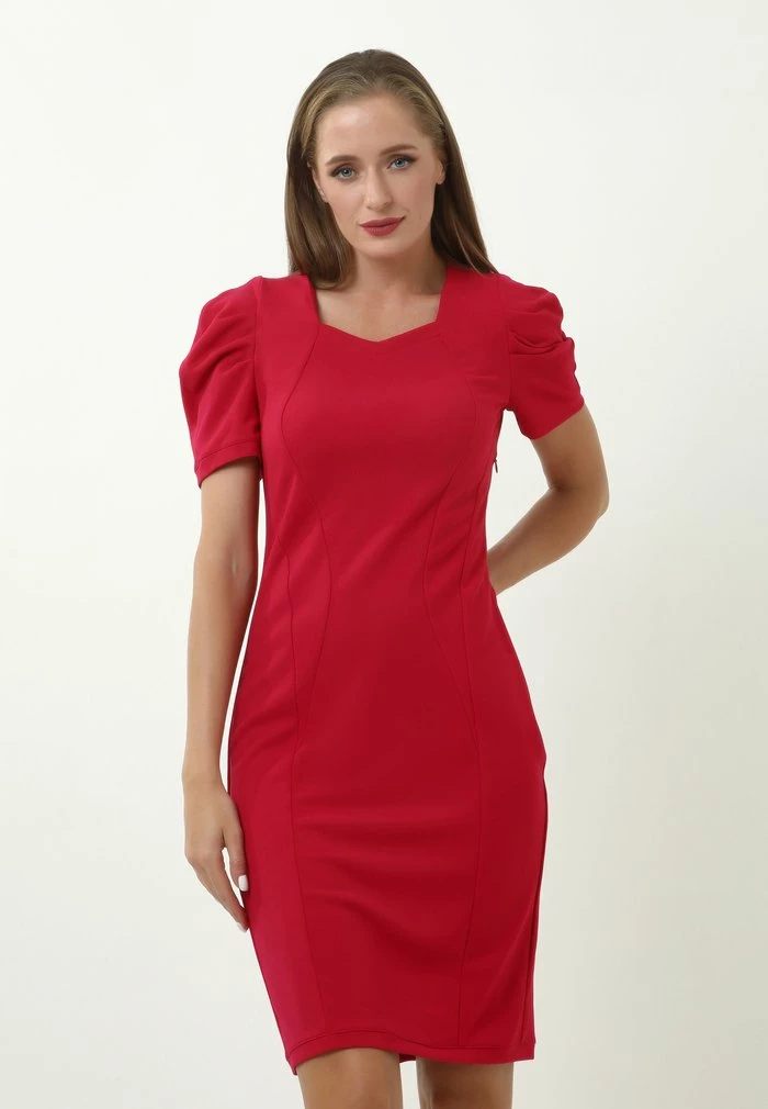 Madam-T ALEKSANDRIA - Robe Fourreau - Himbeere 1 Madam-T ALEKSANDRIA - Robe Fourreau - Himbeere