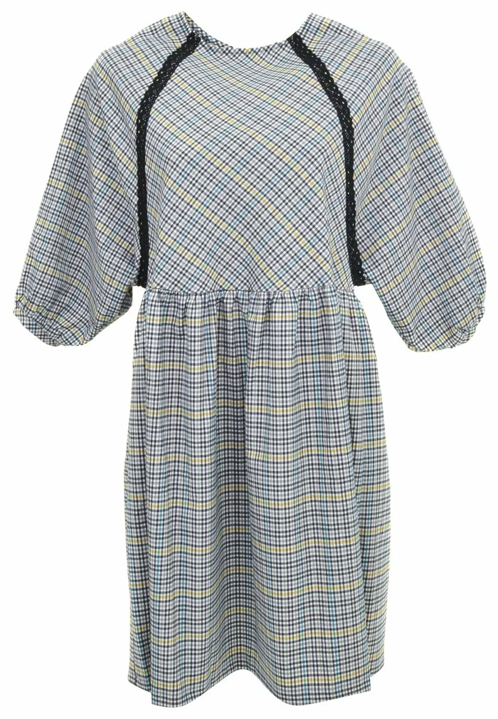 Madam-T ADAMASA - Robe De Jour - Grau Gelb 8 Madam-T ADAMASA - Robe De Jour - Grau Gelb – Image 8