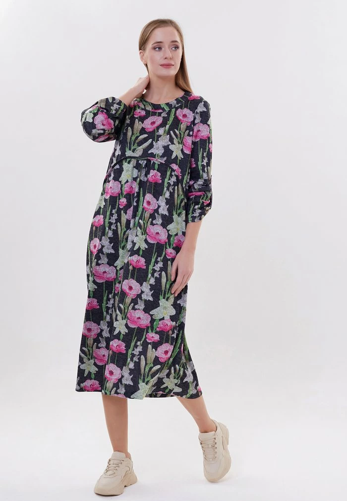 Madam-T SELINA - Robe De Jour - Bla Askk Rosa 2 Madam-T SELINA - Robe De Jour - Bla Askk Rosa – Image 2