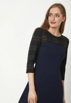 Madam-T Robe De Jour - Blau, Rot -Madam-T Soldes 2022 b0c8cda6fb2741f992978141e51d8f67