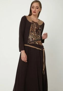 Madam-T CHANTA - Robe En Jersey - Braun -Madam-T Soldes 2022 b1b908107c3043a9a09192f5855863aa