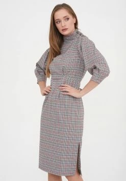 Madam-T MARENA - Robe De Jour - Grüner Zig/rot