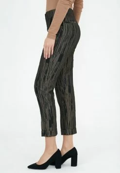 Madam-T MARIO - Pantalon Classique - Schwarz/khaki -Madam-T Soldes 2022 b22092edfbcc4d1eb9958f580d60d470