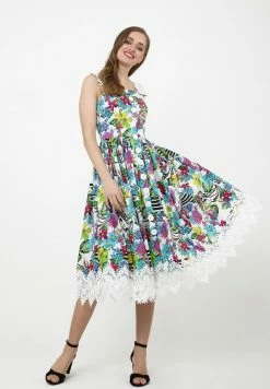 Madam-T DOLCE - Robe De Jour - Weiß Hellblau -Madam-T Soldes 2022 b35fb4d771df40c6b0c9eb11ff013829