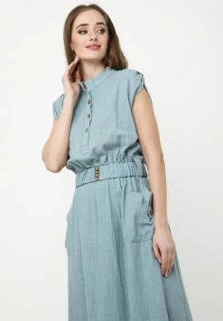 Madam-T LUSIA - Robe Chemise - Grau Blau -Madam-T Soldes 2022 b36da01823a5480fb0209a65af69d379