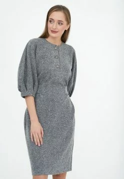 Madam-T BRUNILDA - Robe Fourreau - Blau / Utthit