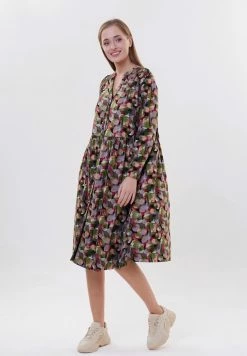 Madam-T LEONA - Robe De Jour - Grün Gold/grün -Madam-T Soldes 2022 b3f100c3c8164f32af1ecbe380cbc357