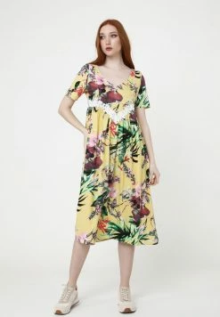 Madam-T Robe De Jour - Gelbgrün